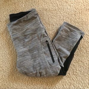 Lulu lemon crop heather grey leggings